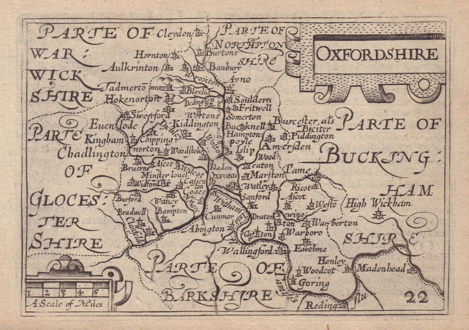Oxfordshire by van den Keere.